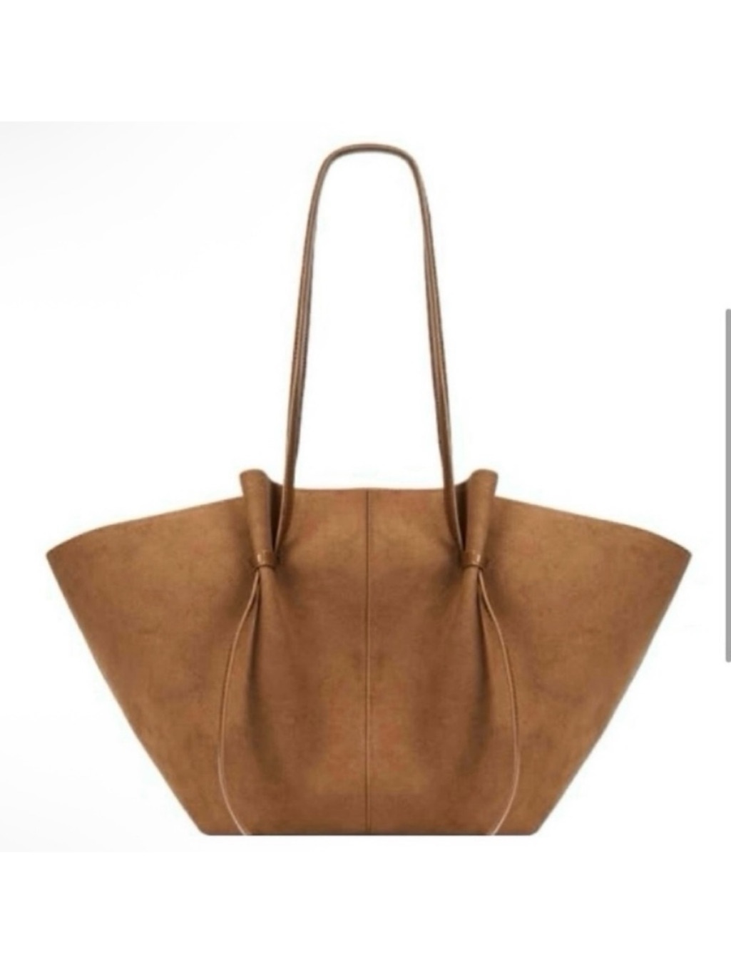 - Trending Hobo Brown Vegan Suede Large Slouchy Tote